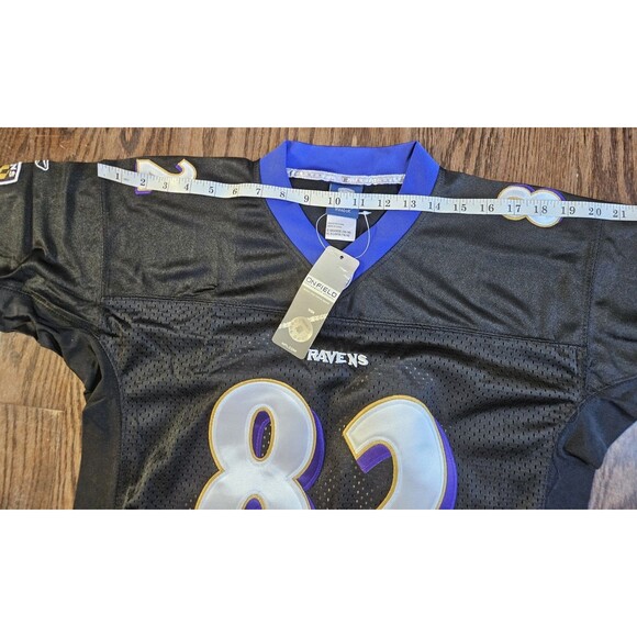 Torrey Smith #82 Baltimore Ravens Reebok On Field Jersey Black Sz XL 16-18  NWT - Picture 10 of 15